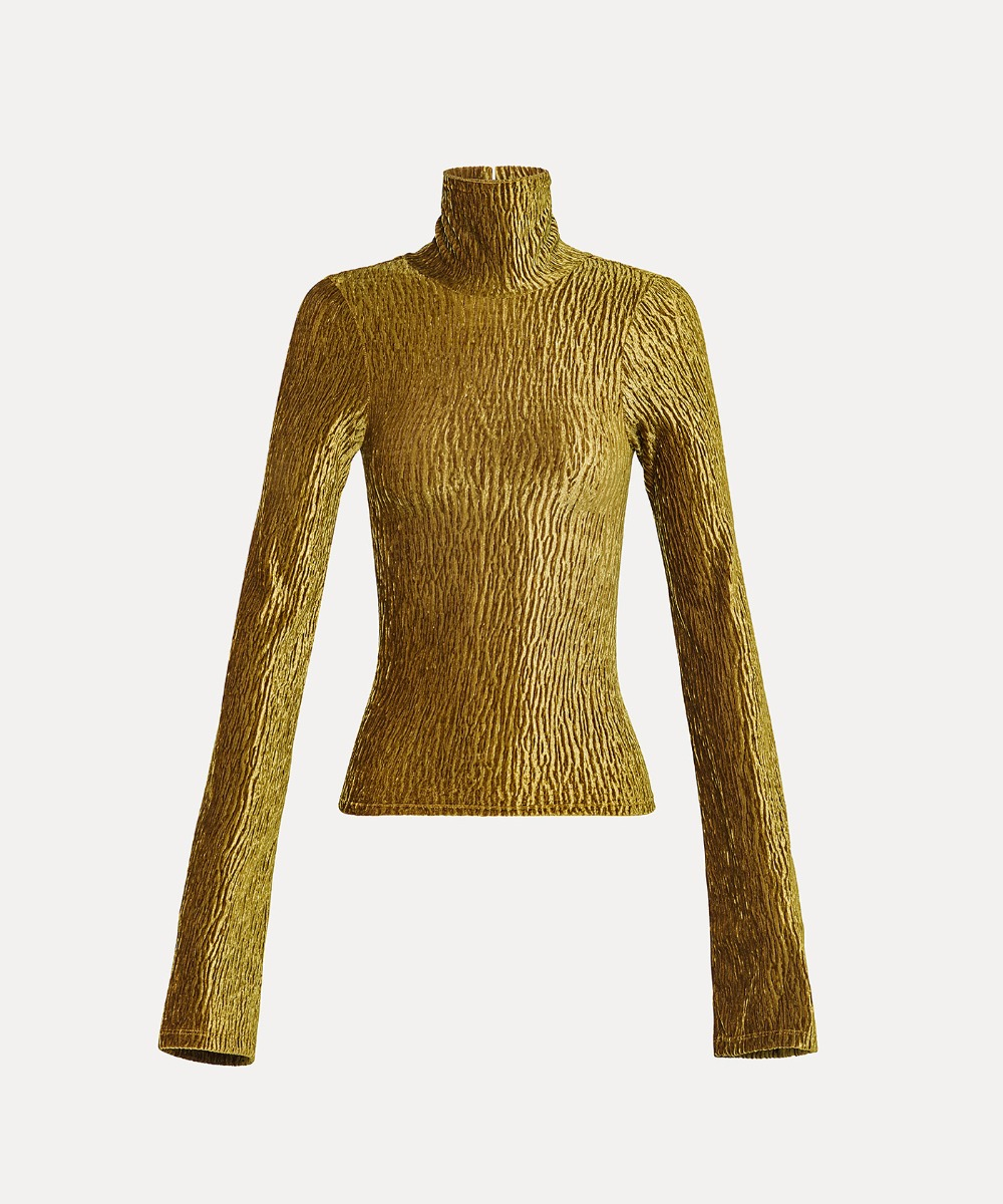 Gold store metallic turtleneck