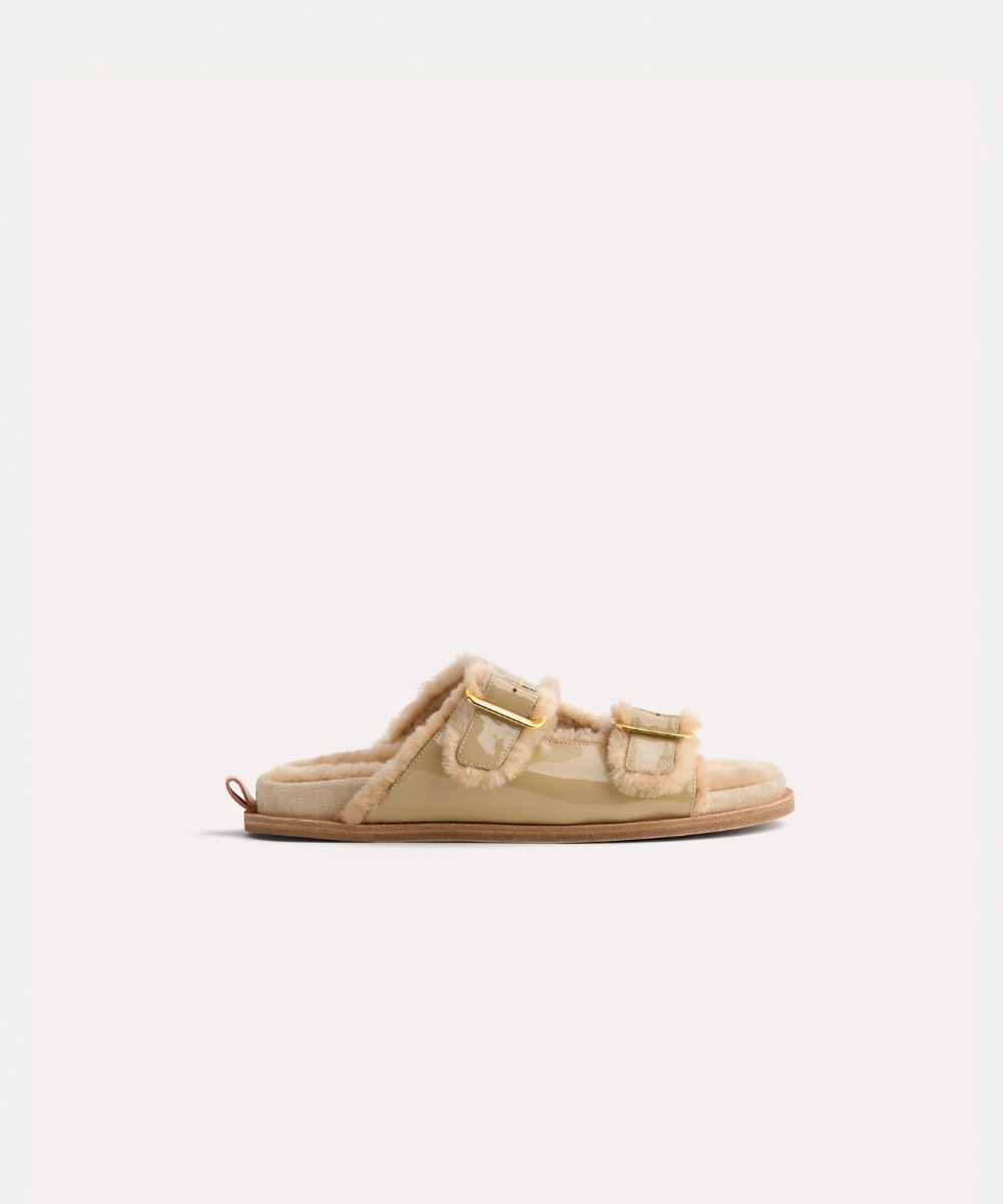 Shearling store lined sandals