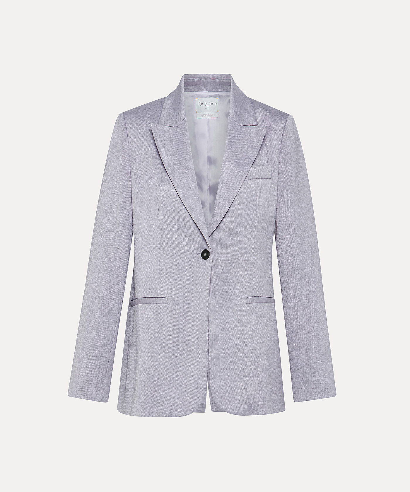 tailored jacket in a slub wool and viscose fabric forte forte